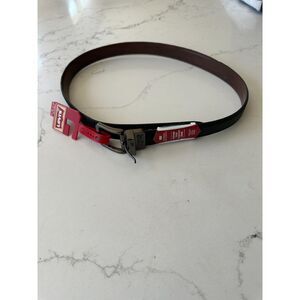 NWT Levi's Leather Reversible Black Brown Belt Size XL